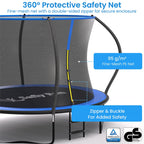 outdoor Trampoline with protective safety net